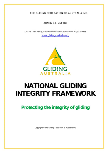 National Gliding Integrity Framework ADMIN0014