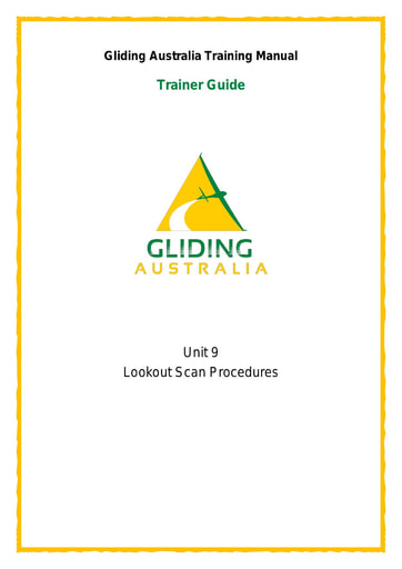 GPC 09 Lookout Scan Procedures Trainer Guide Rev 1