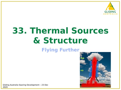 GPC Theory lesson 10 - Thermals and Thermaling