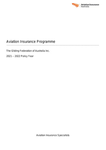 2021 Insurance Renewal Report for 30 04 2021