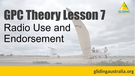 GPC Theory Lesson 07 - Radio use and endorsement